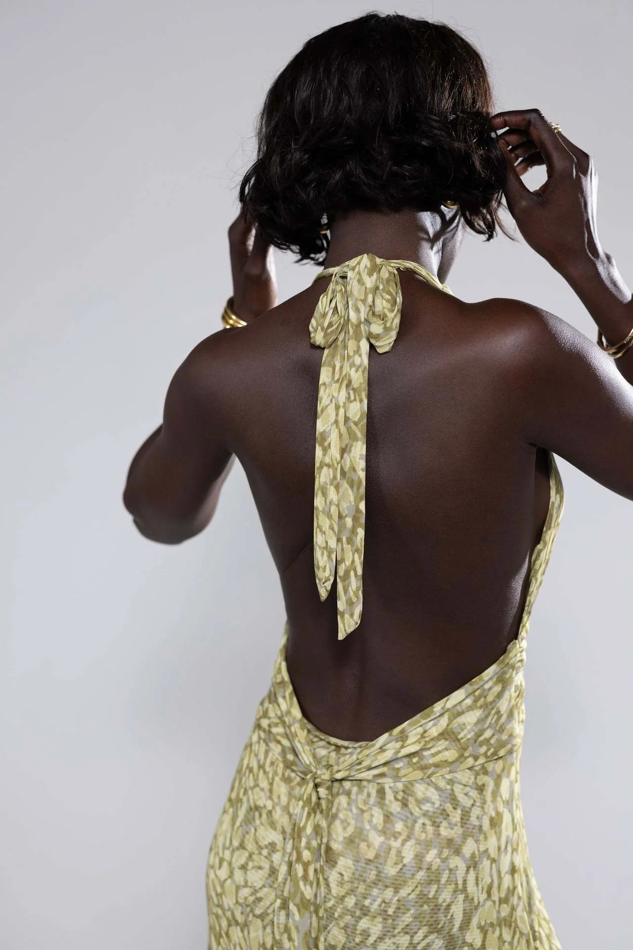 Camoni — Vestido Maxi com Estampado às Bolinhas