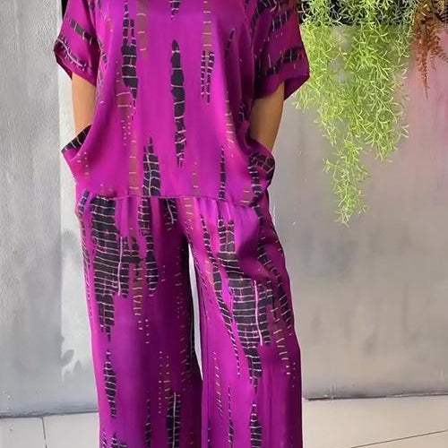 Maria | Conjunto estampado elegante