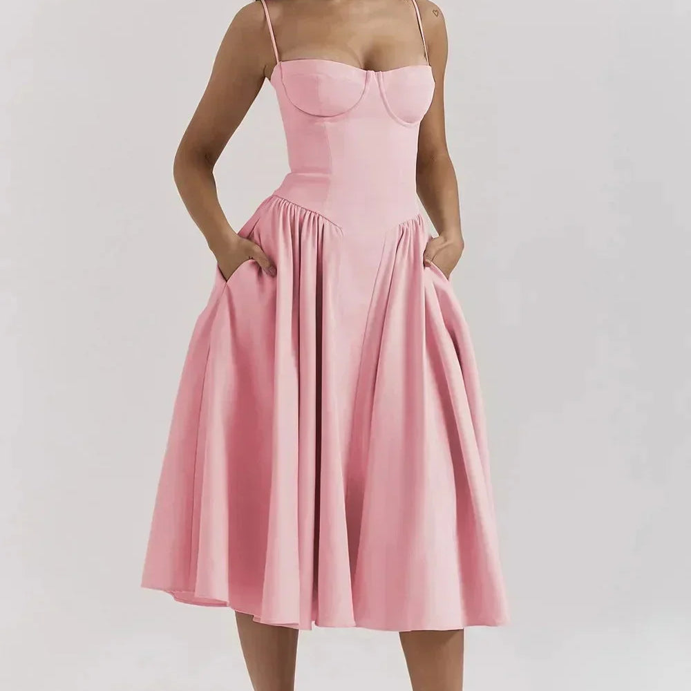 Kiki | Vestido midi retro