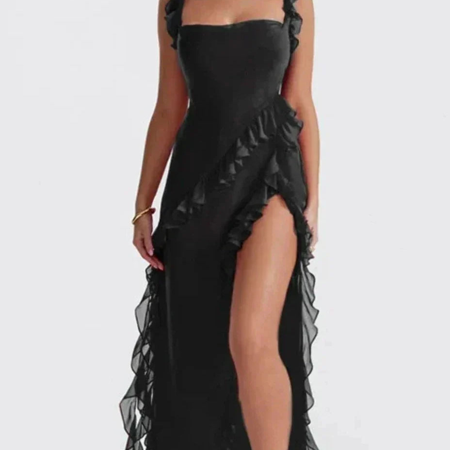Lara™ | Vestido longo elegante com fenda