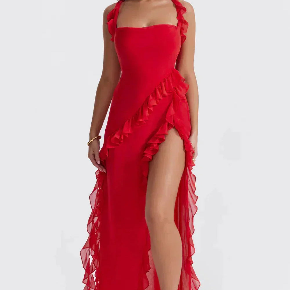 Lara™ | Vestido longo elegante com fenda