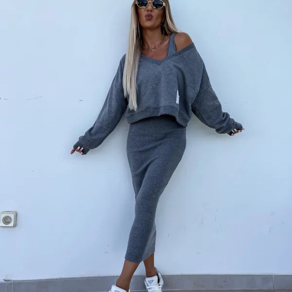 Melania | Conjunto de top e vestido