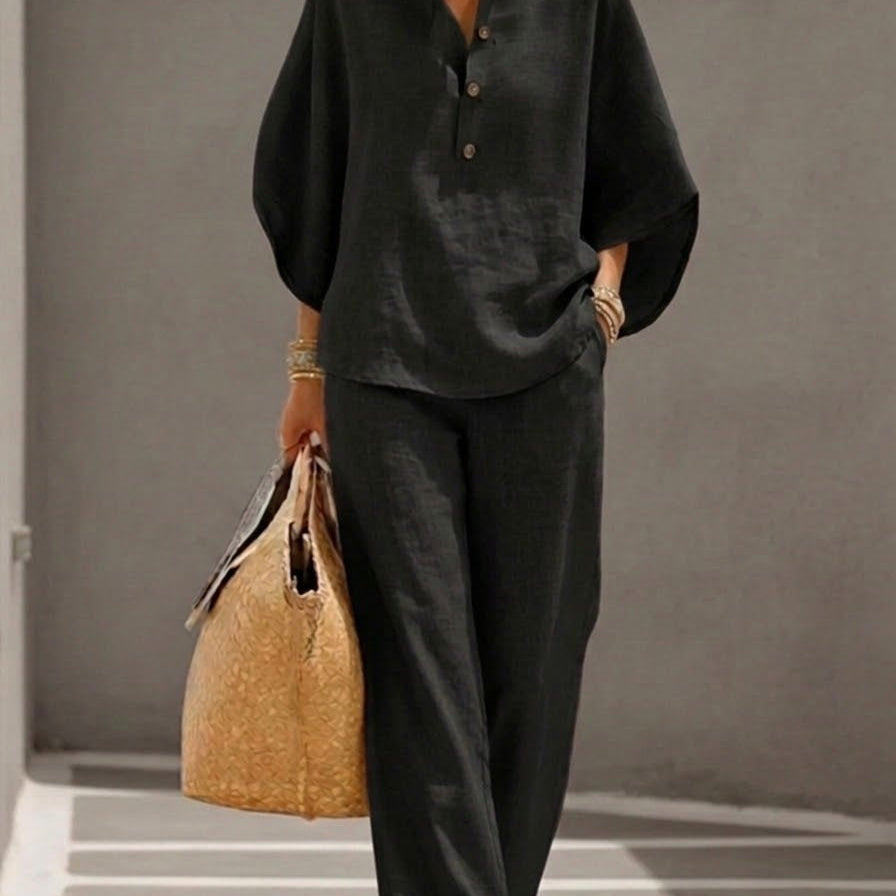 Mariel | Conjunto de blusa e calças largas