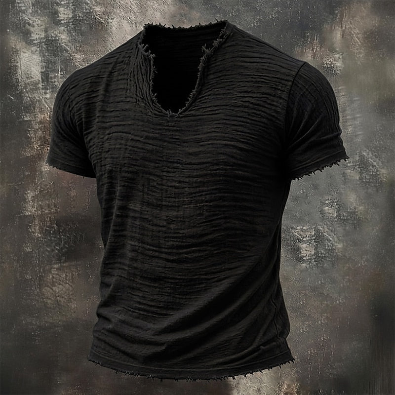 Jairo — T-shirt Vintage de Decote em V