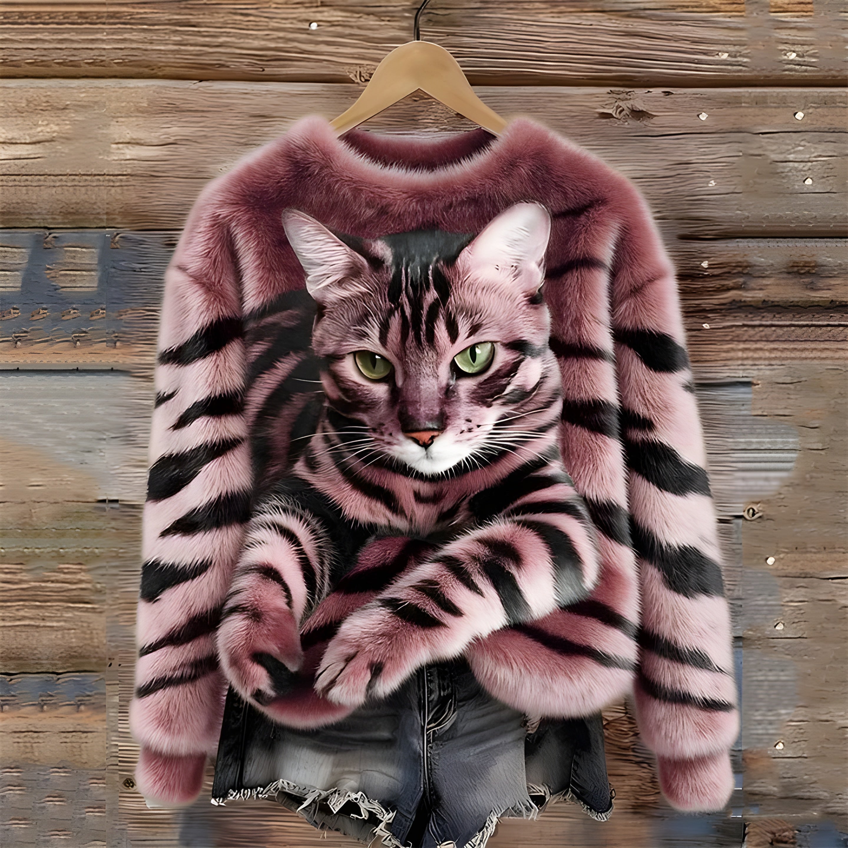 Gato — Camisola com Estampado de Gato