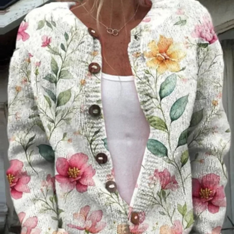 Zita | Cardigan floral elegante