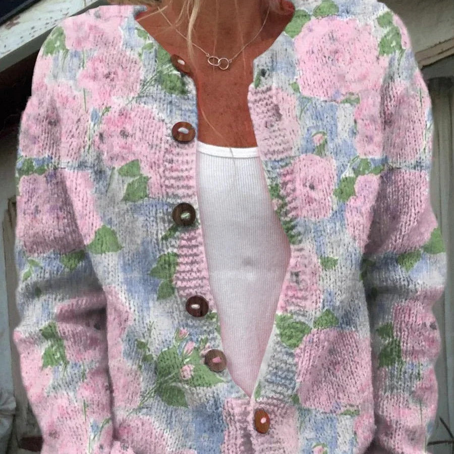 Zita | Cardigan floral elegante