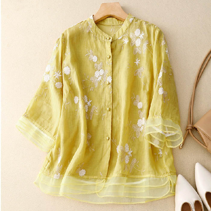 ELOISE™ — Blusa floral em tecido leve