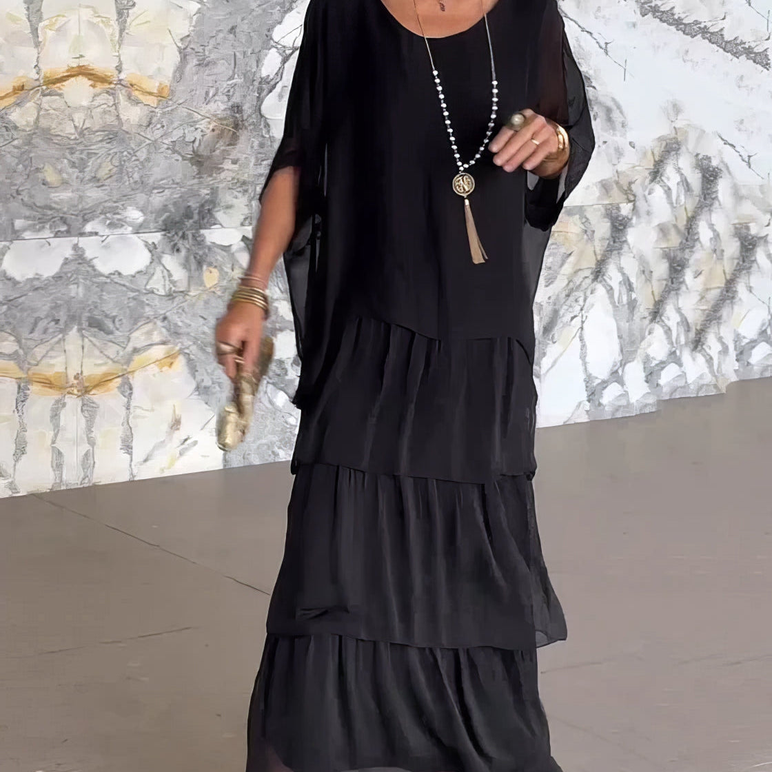 Lara - Vestido artístico folgado para Mulher